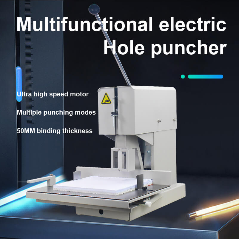 Electric 3-hole/4-hole/6-hole Paper Puncher Heavy Duty Paper Drill Machine